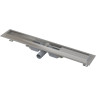 Водоотводящий желоб ALCAPLAST APZ106-850 PROFESSIONAL с порогами для цельной решетки, низкий, горизонтальный слив